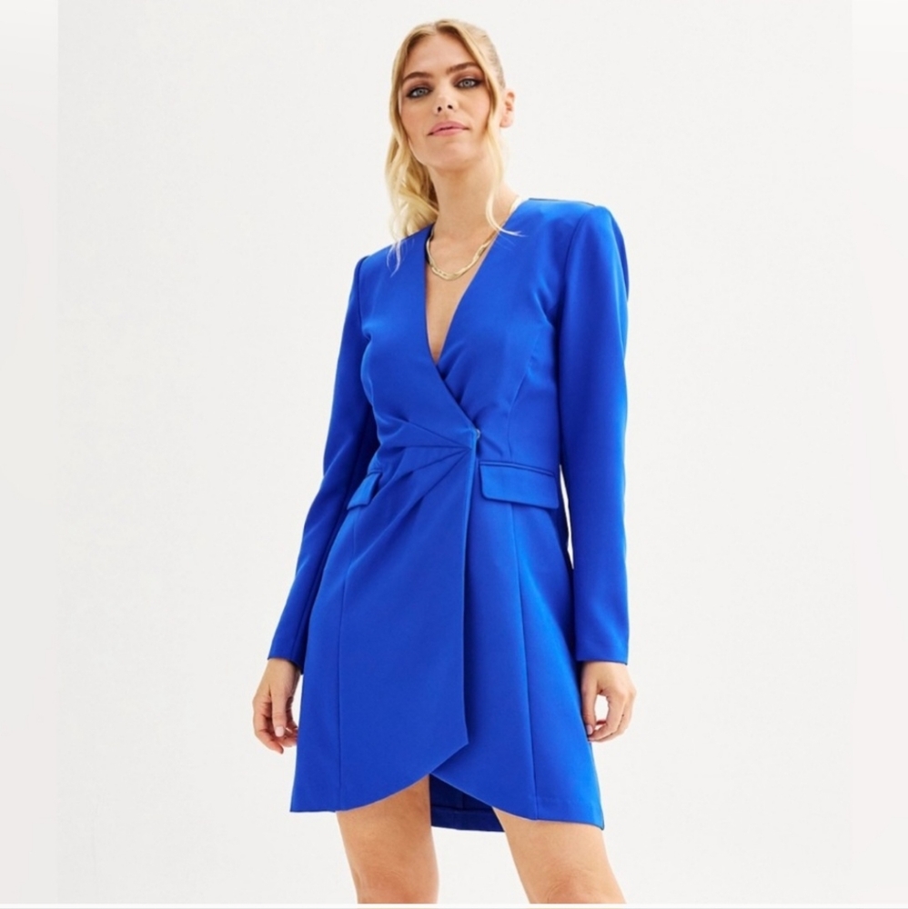 Impo Blue, Wrap, Blazer, dress, Small